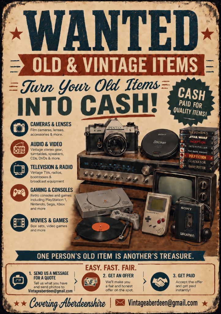 Wanted: Old & Vintage Items – Turn Your Old Items Into Cash!