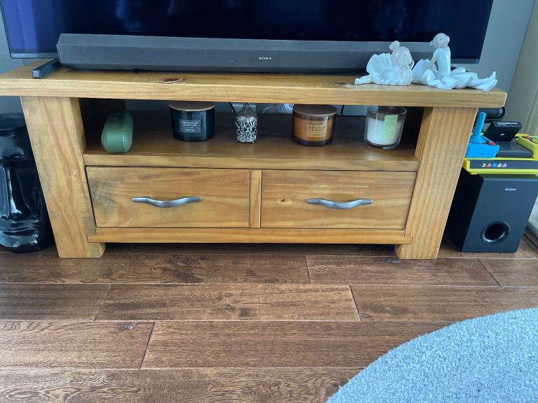 Next solid wood tv unit 