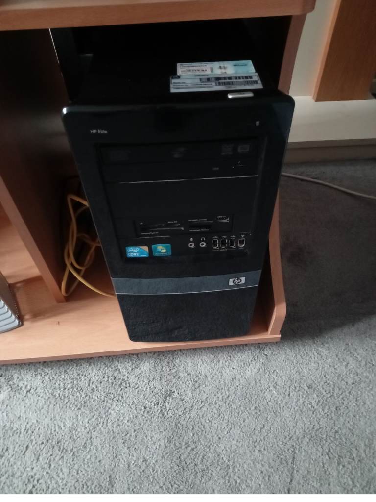 HP Desktop PC Tower - Black, Good Condition