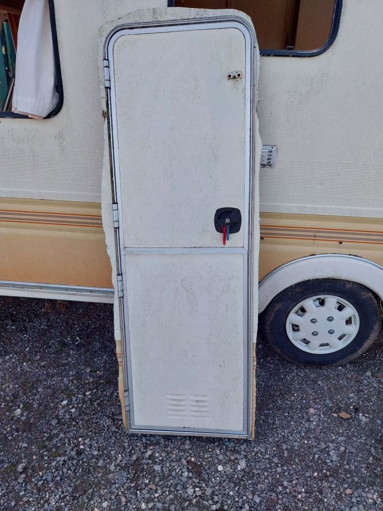 90s caravan door and frame 