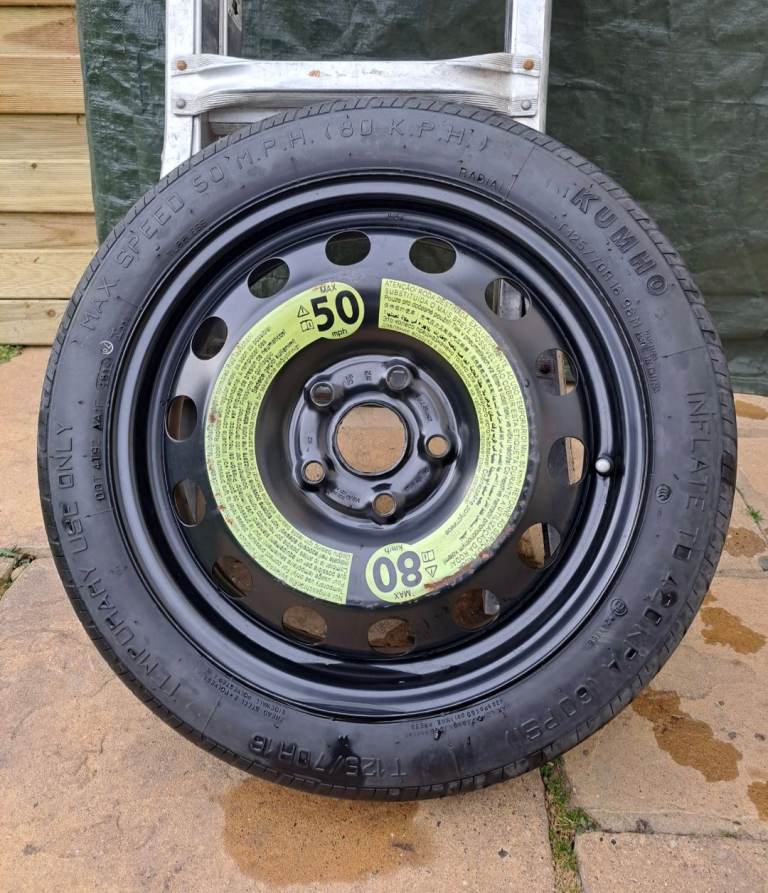 Space saver Mk7 VW Golf spare temporary tyre
