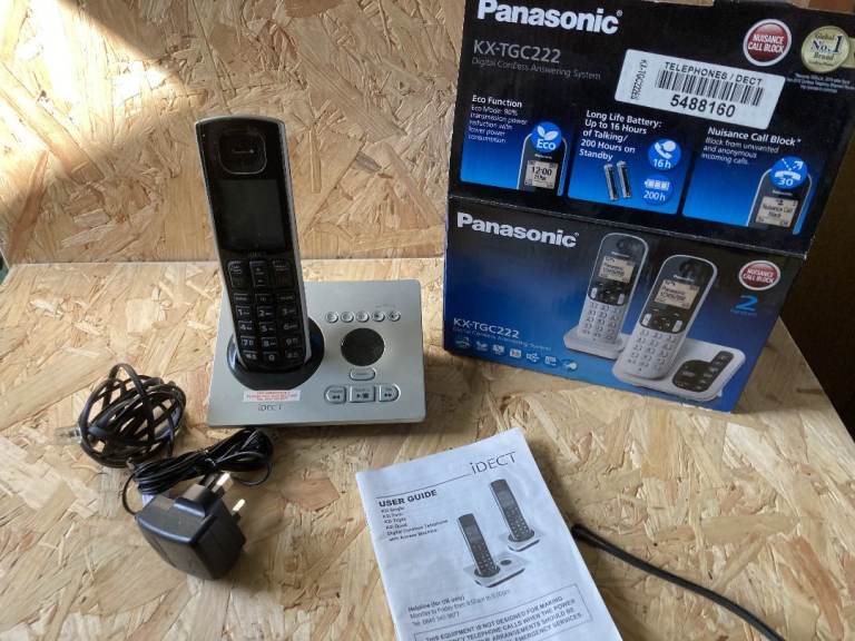 PANASONIC KX-TGC222 PHONE - Will need battery - please see my other lists - happy to post – thanks