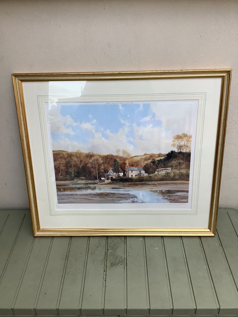 Michael Barnfather landscape signed print 