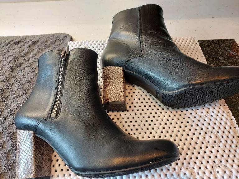 Carvela black soft leather boots