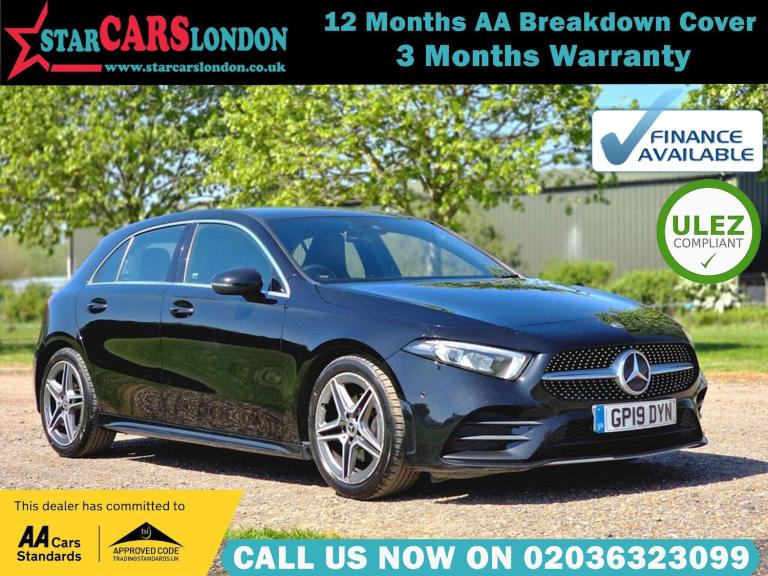 2019 Mercedes-Benz A-Class 1.3 A180 AMG Line (Executive) 7G-DCT Euro 6 (s/s) 5dr HATCHBACK Petrol...