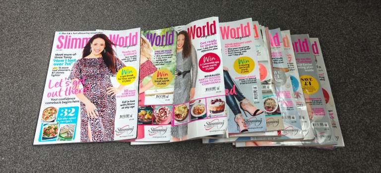 Free 13 x old slimm world magazines. 2016-2021. Used and collection only. 