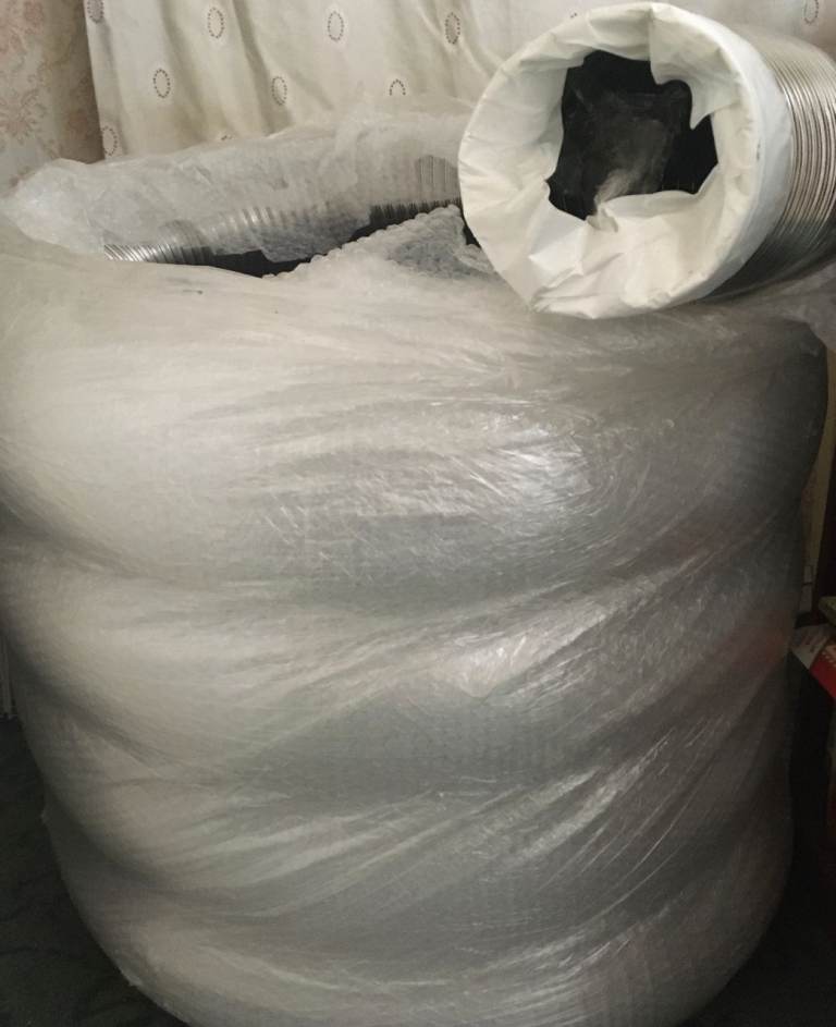 Flexible S/S flue liner with bird cage + more