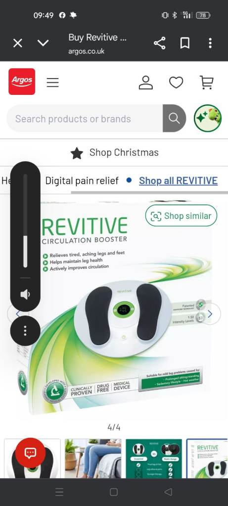 image for Revitive foot massager.