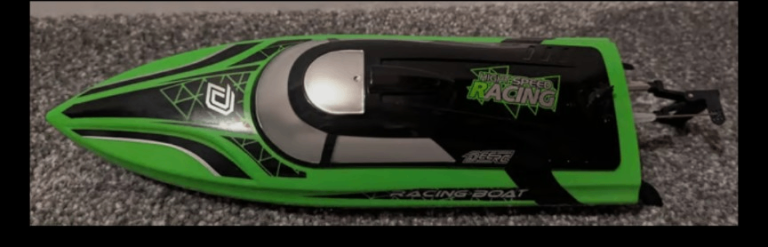 Remote controlled toy motor boat