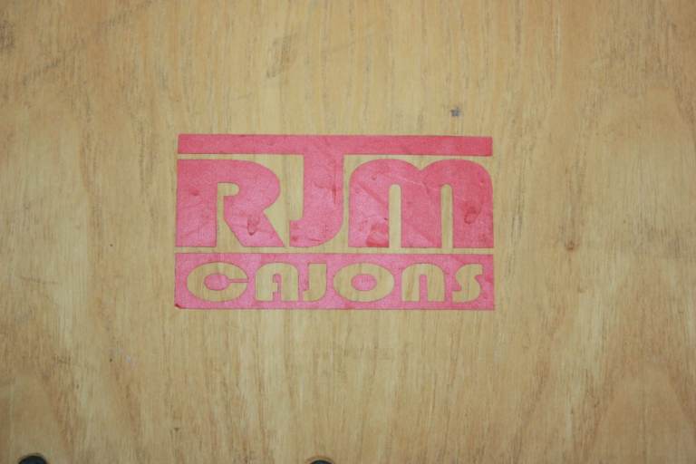 RJM Custom Cajon ~ Red Splatter Bespoke Finish ~ Made In England ~ 23in x 12in x 12in ~ £95 ono