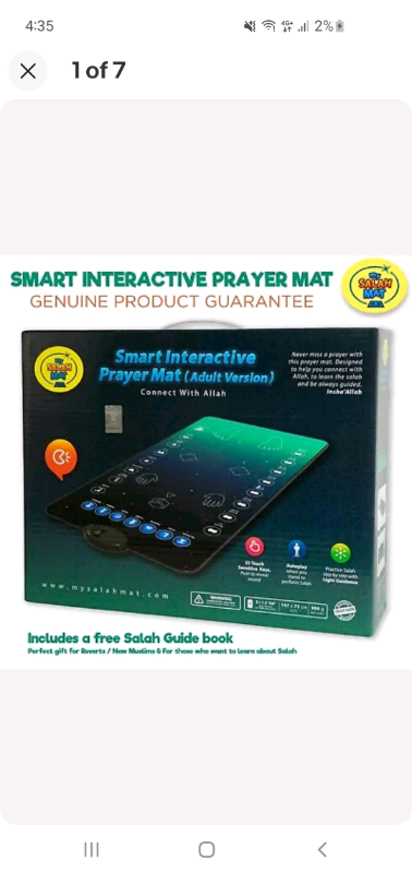 My Salah Mat - Smart Interactive Adult Revert New Muslim Prayer Mat - 