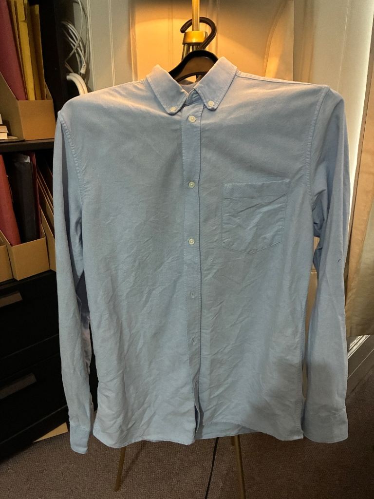 H&M Blue men’s medium long sleeve shirt button up