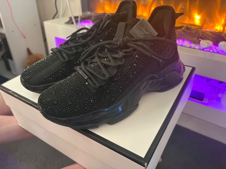 Steven Madden Black Sparkle Shoes