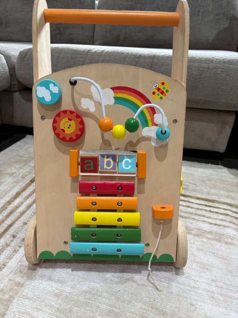 Wooden baby walker 