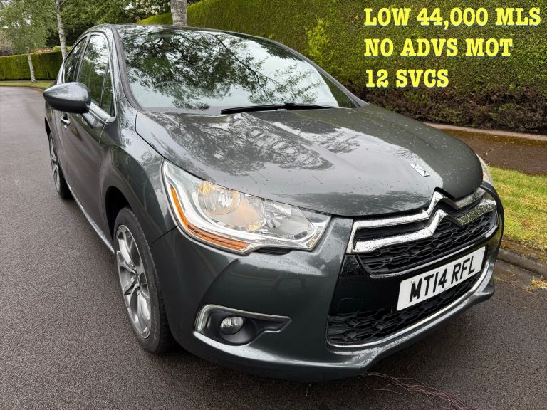 CITROEN DS4 1.6 VTI 120 44,000 12 SVCS 3 MTH WARTY JAN 27 MOT 1 OWNER 55 MPG PRISTINE  
