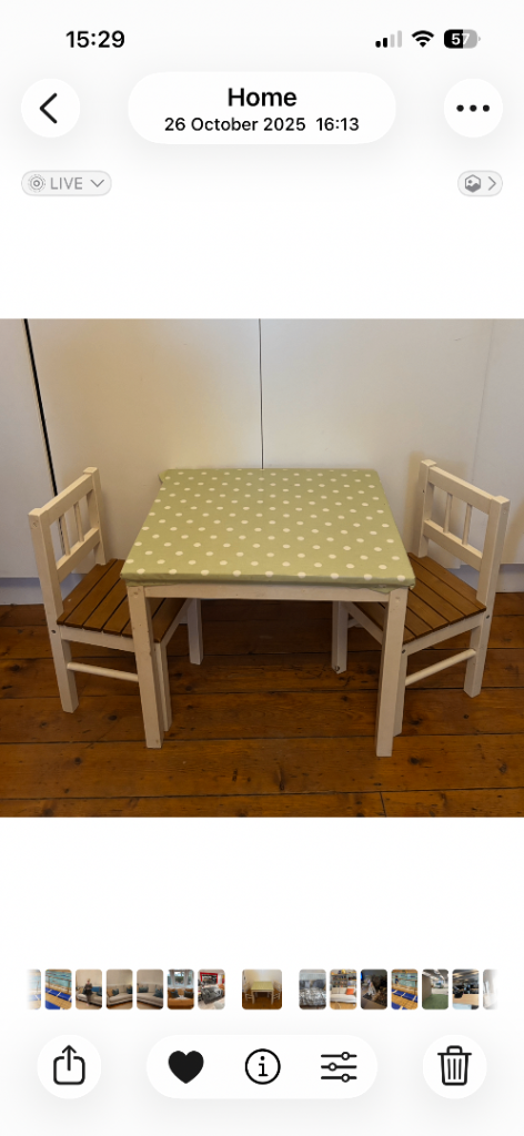 Kids table and chairs