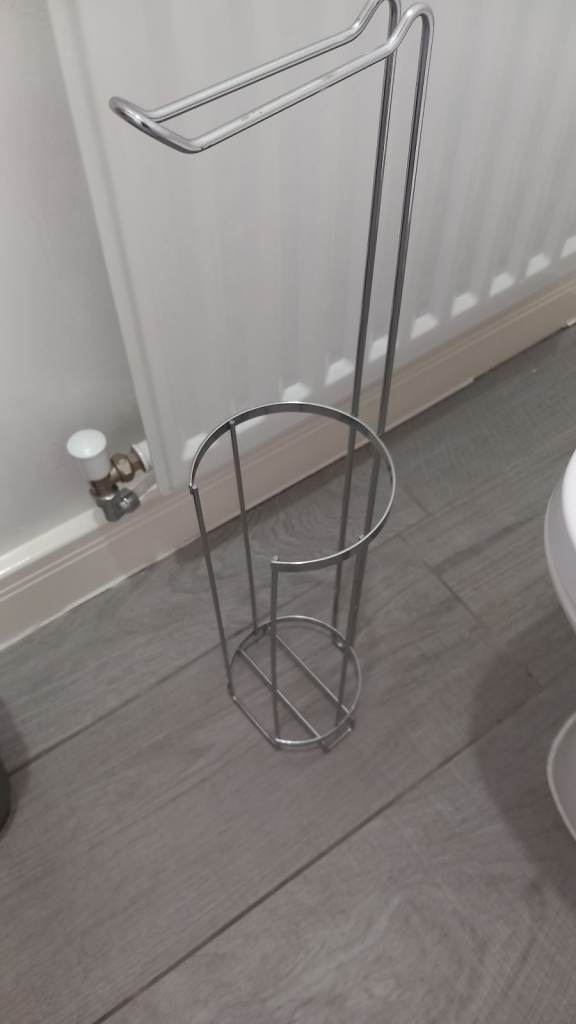 Dunelm Chrome toilet roll holder - PRE-OWNED