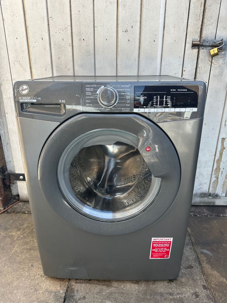 Hoover H-WASH 300 Washing Machine – Grey, Good Condition