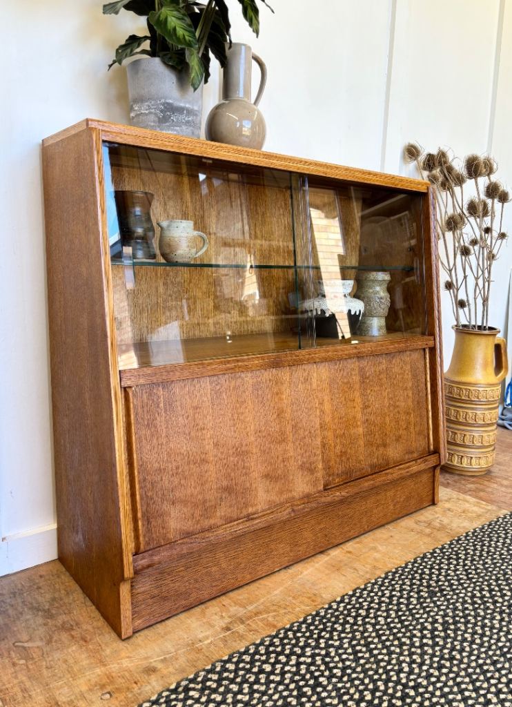 50’s G Plan display sideboard cabinet vintage dresser retro Midcentury Mcintosh Ercol era 🚚