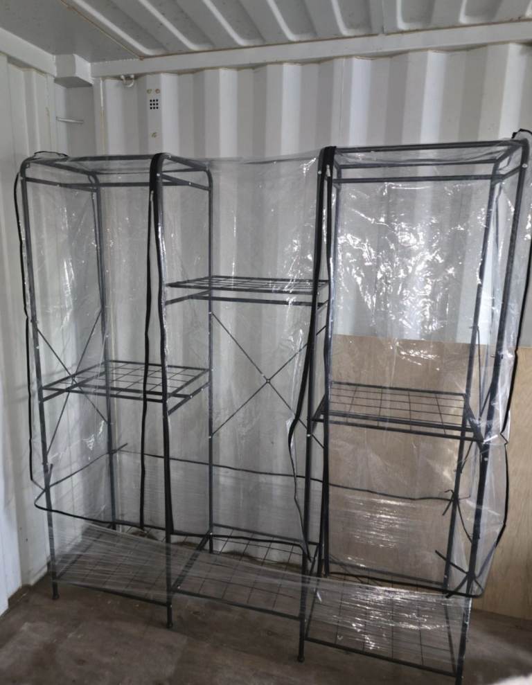Metal Clear Wardrobe/storage