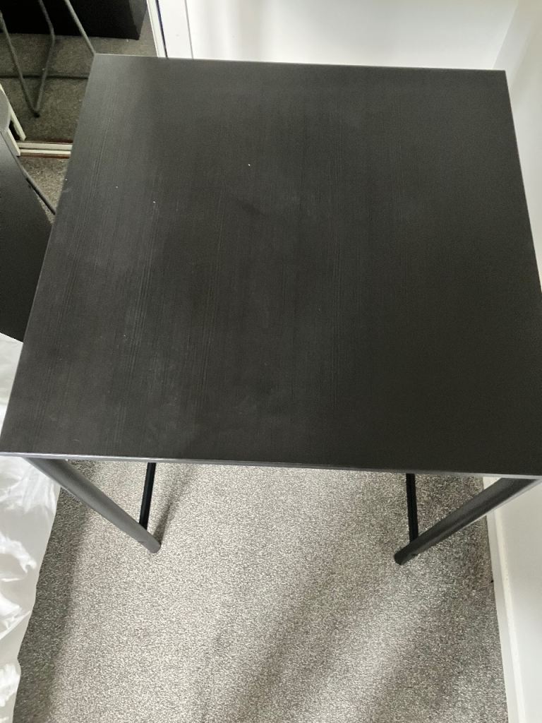 Black Square High Table – Good Condition