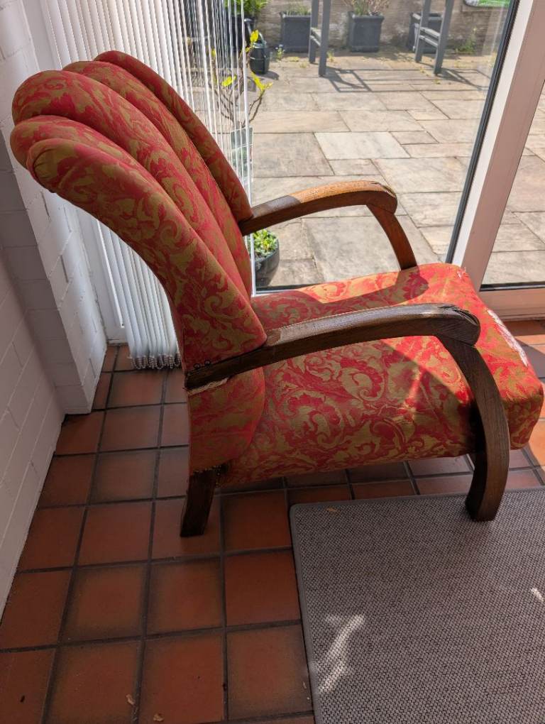 Two Vintage Fireside Chairs 