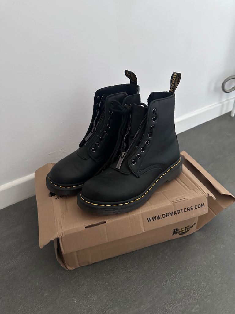 Dr Martens 1460 Pascal Nappa Zipper Boots size 5