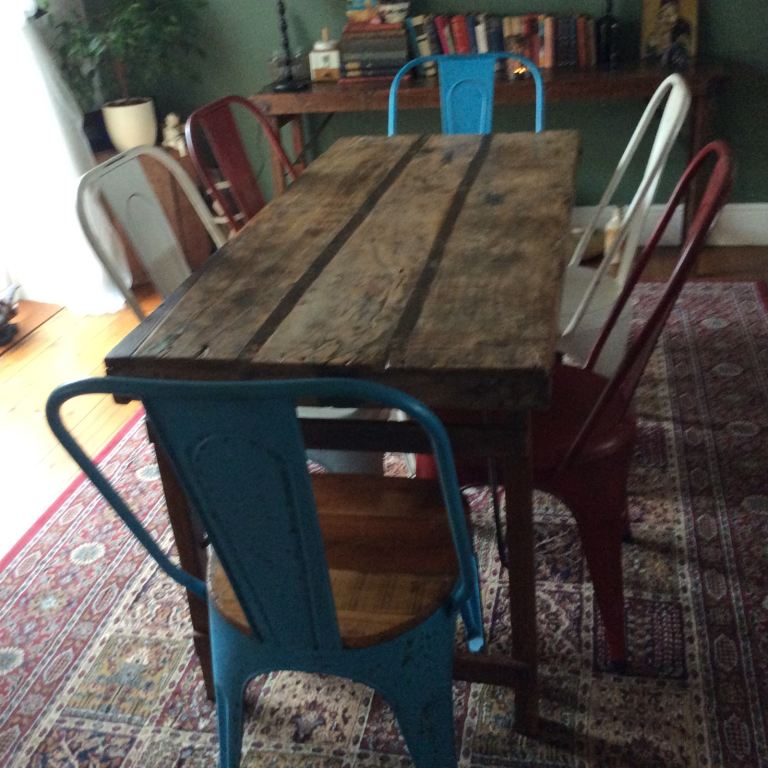 Dining Room Table, Six Chairs.