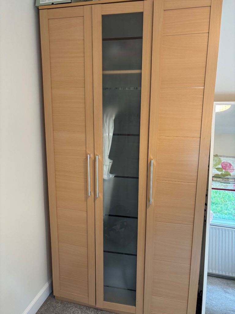 FREE 3 door beech wardrobe