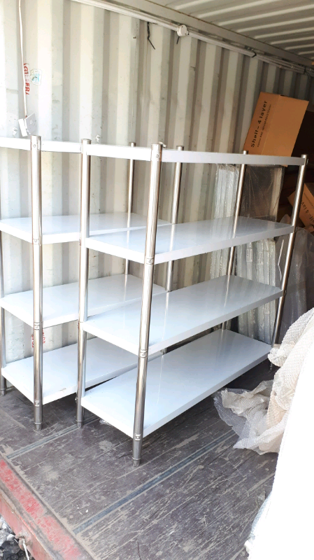 Commercial STAINLESS STEEL catering shelves 5ft BRAND NEW 