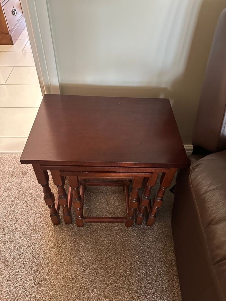 Mahogany Nest Of  3 Tables 