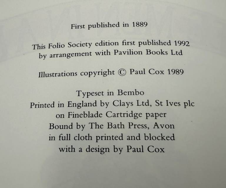 Three Men In A Boat, Jerome K. Jerome, Folio Society, 1992 Hardcover VGC!