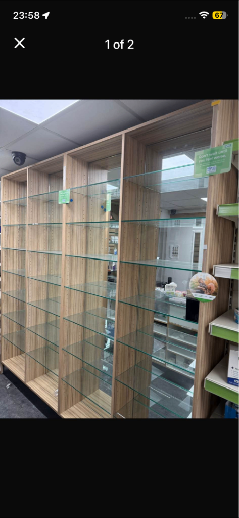 Shop shelves for sale 