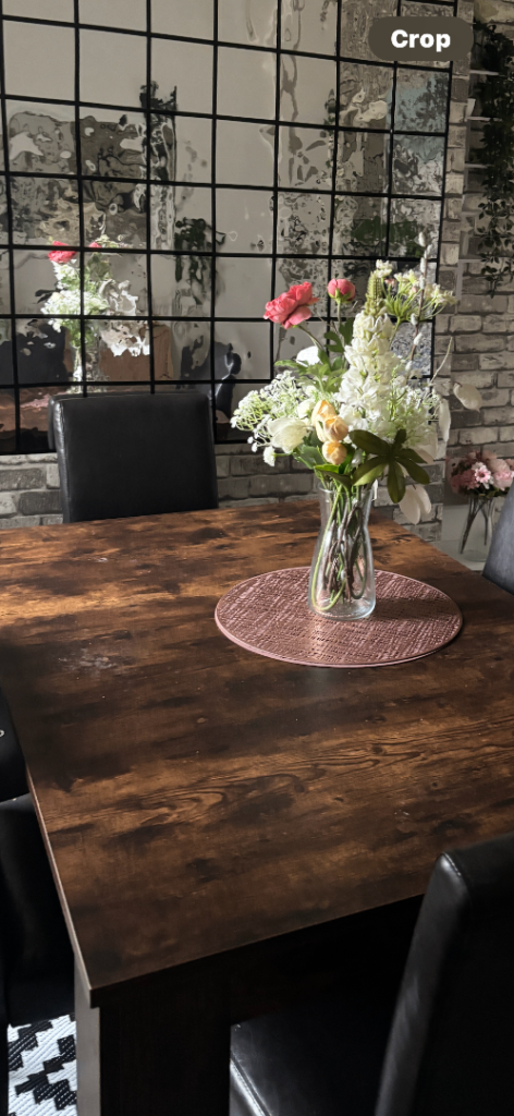 Smoked oak dinning table 