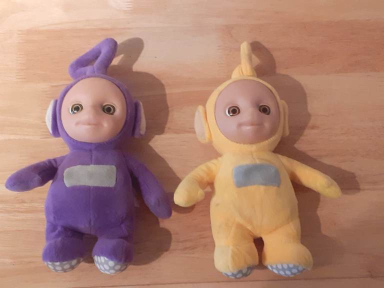 Talking 10” Tinky Winky and La La Teletubby Purple Soft Toy Plush Teletubbies