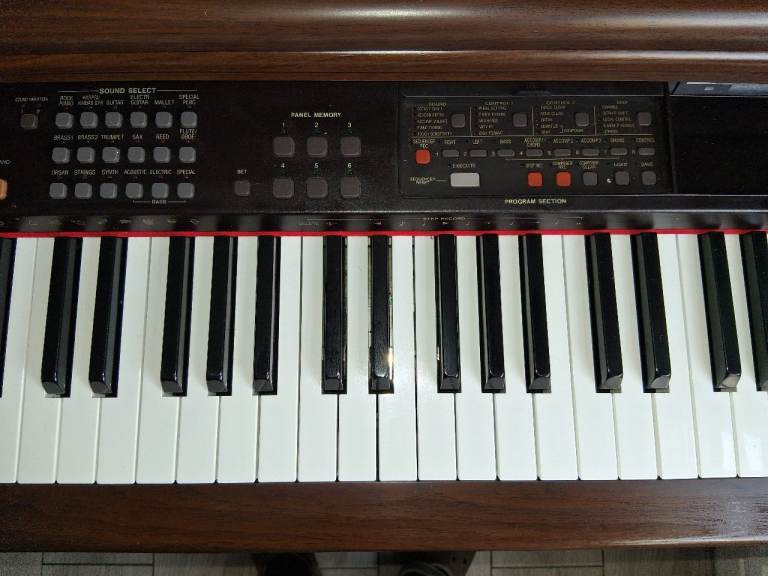 Technics Digital Piano – Brown Wooden Finish, Good Condition