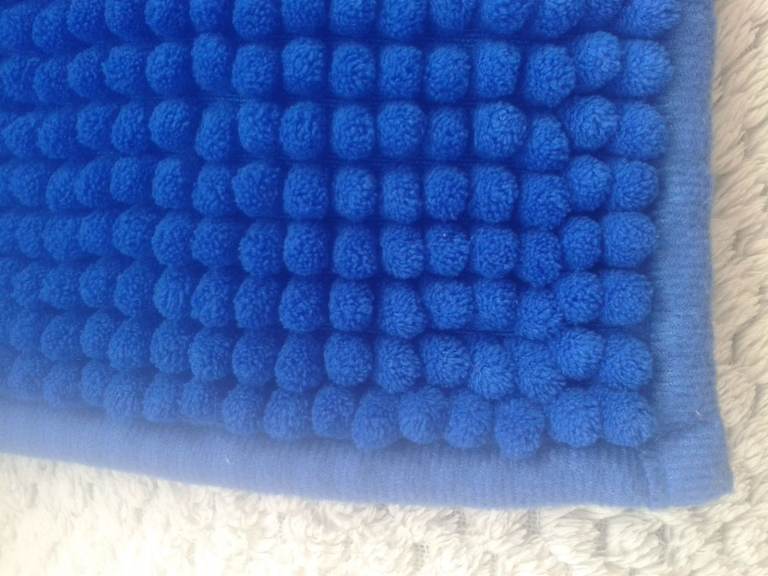 NEW LARGE ROYAL BLUE BATH MAT