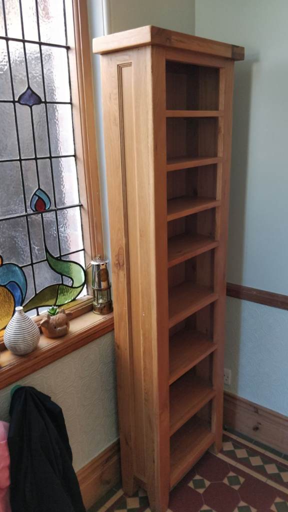 Solid Oak CD/Book tower