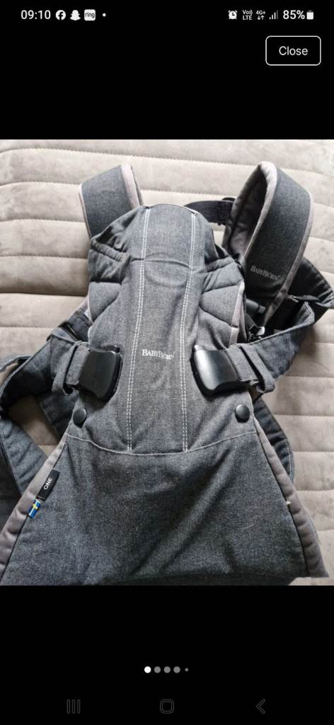 BabyBjörn Baby Carrier - Grey, Good Condition