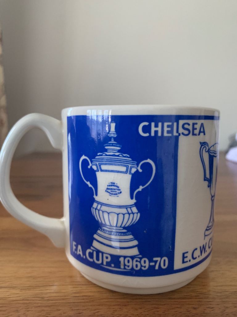 Vintage 1970s Chelsea football club mug