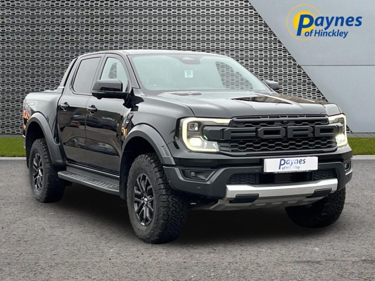 2023 Ford Ranger Raptor 2.0 Diesel 205ps Auto in Black. Roller Shutter,