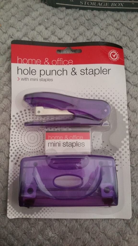 Brand new hole, punch and stapler