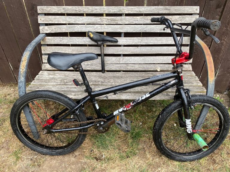 Mongoose BMX Bike - Black Frame, Red Stem