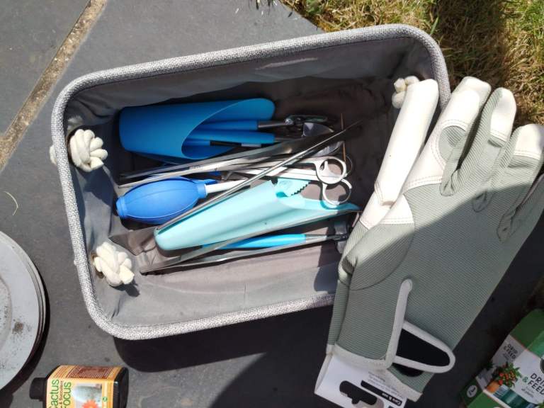 Gardening / Flower Planting Tools Set with Basket & Gloves