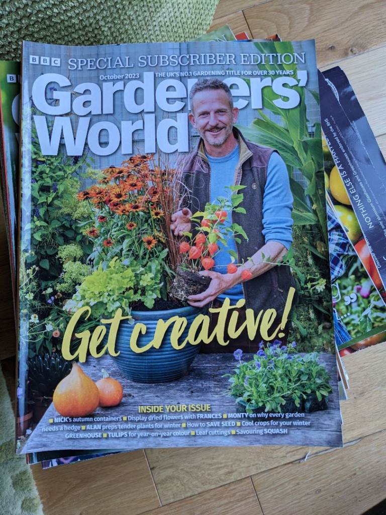 Gardeners World magazines 