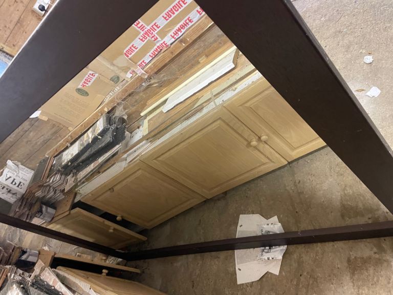 image for 2.04M x 1.43 floor to ceiling wooden frame mirror