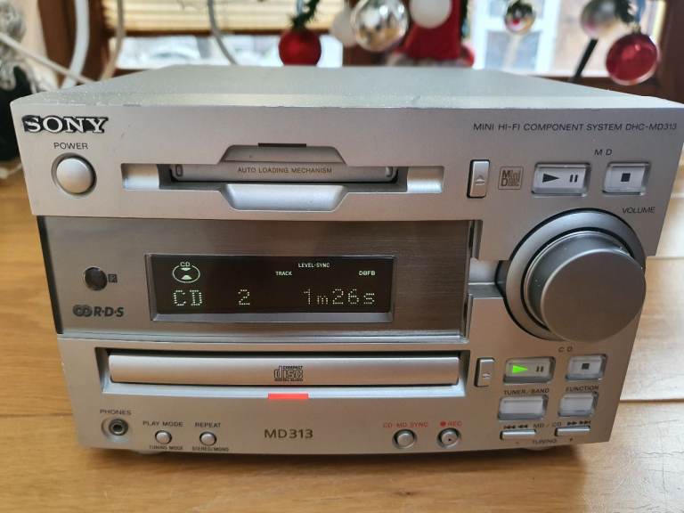 Sony md 313 hi fi stereo player spares or repair