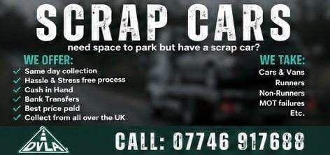 ♻️ SELL MY CAR - SCRAP MY CAR - REMOVE MY CAR - BEST PRICES PAID💲 - SELL MY VAN BIKE ♻️