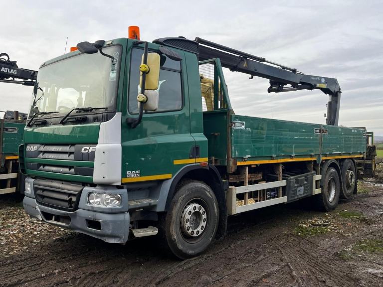 2013 DAF CF 75.310 26TON DROPSIDE WITH HMF 1430 CRANE