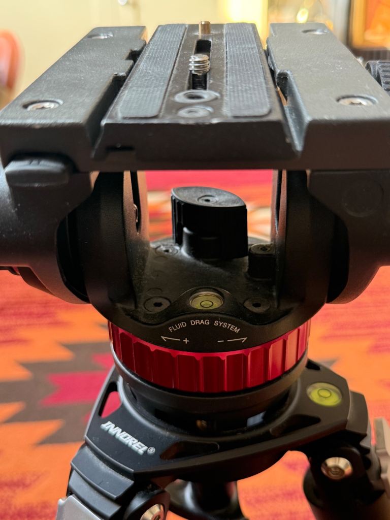 Large Carbon fibre video tripod and head